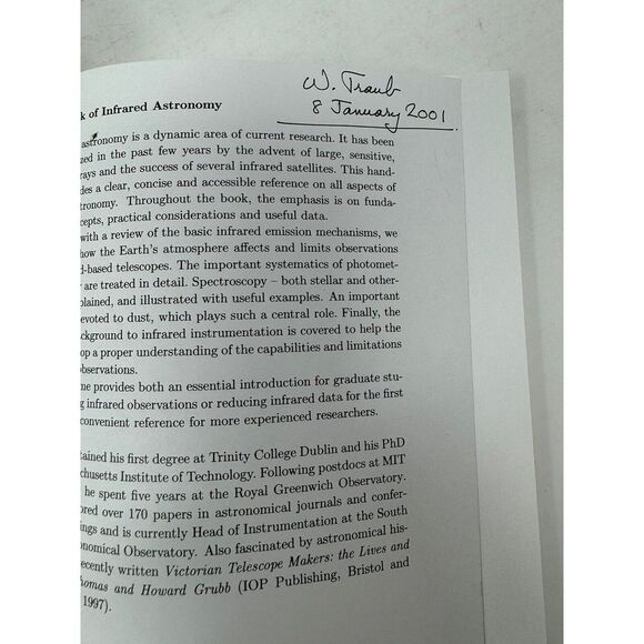 Handbook of Infared Astronomy by I. S. Glass; Cambridge University Press; 1999 - Picture 6 of 8